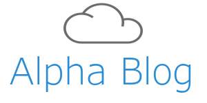 Official logo of the blog. It's a grey cloud with a blue text below.